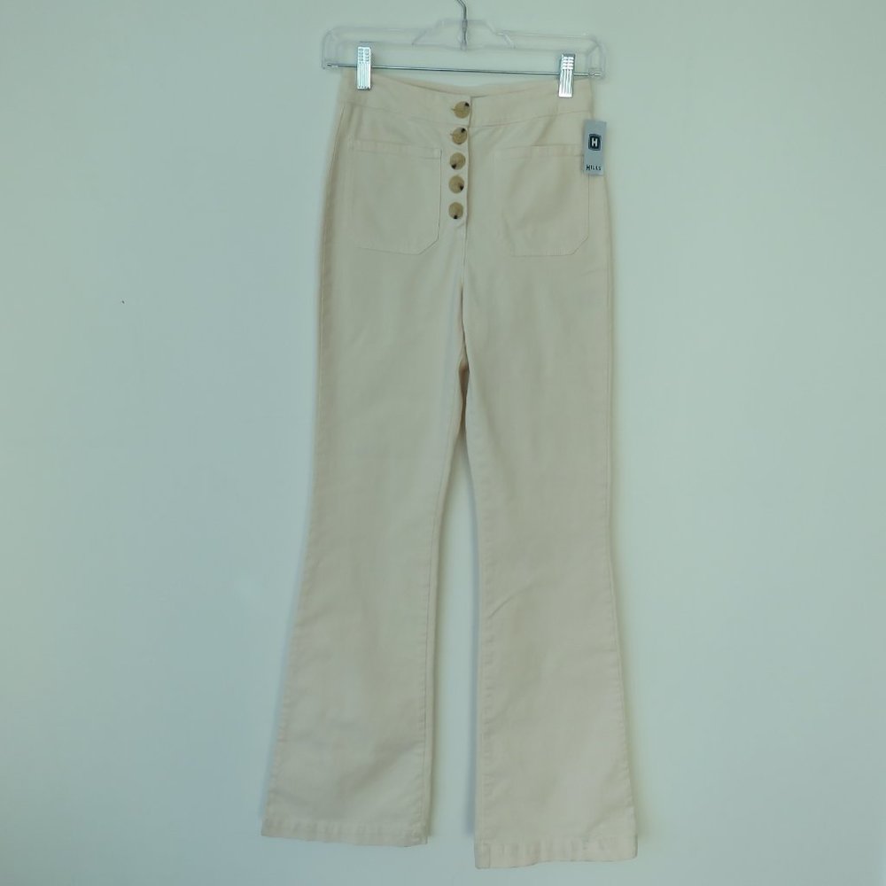 PALOMA WOOL Margherita Cream Ecru Cotton Twill Pants Size EU 34 / XS NWT - Picture 3 of 15